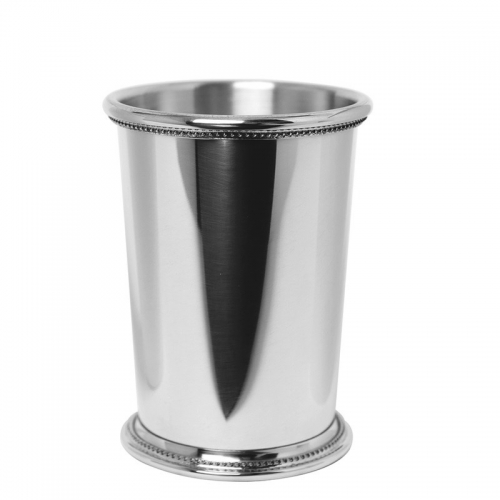 Mississippi Julep Cup Pewter 12 Ounce 12 Ounces 
Pewter

Care:  Wash your pewter in warm water, using mild soap and a soft cloth. Dry with a soft cloth. Your pewter should never be exposed to an open flame or excessive heat. Store your pewter trays flat, cups upright, etc. to prevent warping. Do not wrap pewter in anything other than the original wrapping to prevent scratching. Never wrap pewter in tissue paper, as fine line scratching will occur. Never put pewter in a dishwasher. Hand wash only.

This is a high turnover item.  Contact us any time to reserve your order quantity.  

Interested in stock availability or special ordering items? Looking to order in bulk or an order that is personalized, wrapped, and delivered?  Contact us any time with your questions.